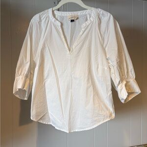 Universal Thread White V-Neck Blouse